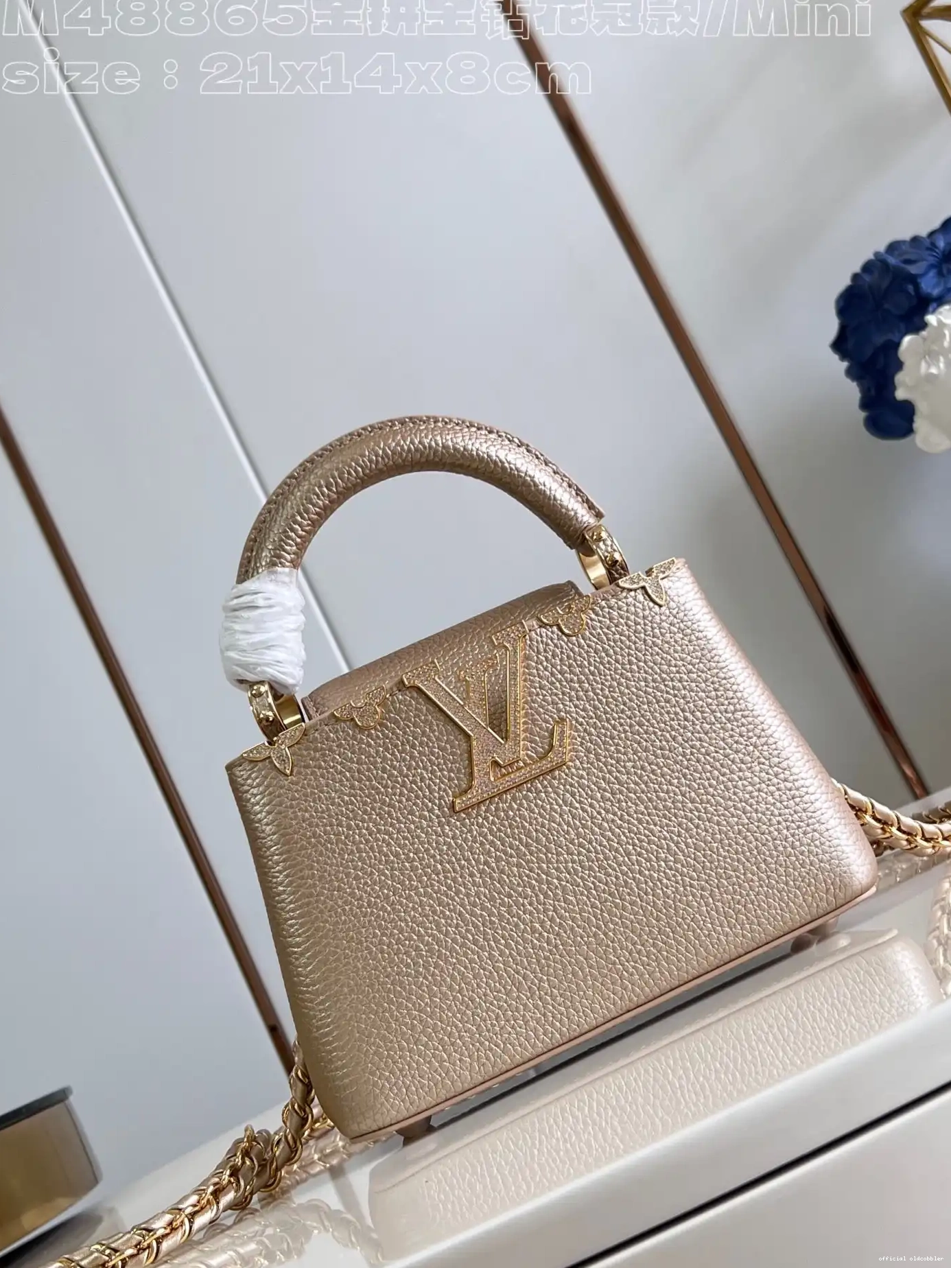 Official oldcobbler CAPUCINES LOUIS VUITTON MINI-21*14*8CM 0702